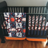 Basketball Set in Navy and Orange