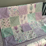 Purple and Mint Woodland Set