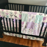 Purple and Mint Woodland Set