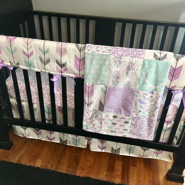Purple and Mint Woodland Set