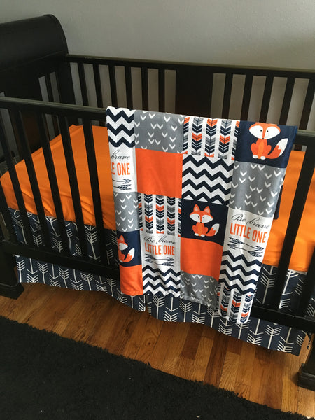 Orange and Navy Fox Set