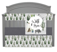 Wild and Free Set with succulents and buffalo