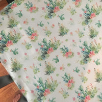 Made to Order Baby Girl Bedding in pink with wild horses, cactus  and floral fabrics