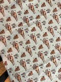 Baby Girl Crib Bedding Set, western cowgirl nursery decor in pink and turquoise, horses, serape, cow hide, patchwork blanket, skirt, sheet