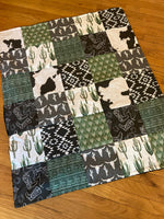 Western Cactus Set in Black, Gray and Green